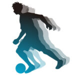 alt="サッカーがうまい人のシルエットの画像"