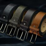 スーツに合わせる本革ベルト