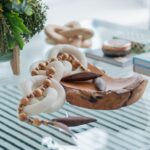貝殻と多肉植物を飾ったインテリア小物